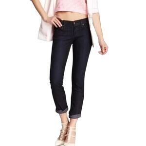 James Jeans Ritchie Straight Leg Ankle Dry Aged Denim Dark Wash Size 28 X 2